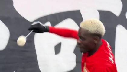 世界杯投注-22岁让·克劳德进生涯首球！与球迷擂鼓互动：第一次打，还可以吧