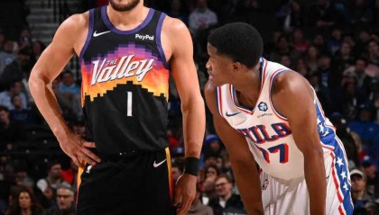 世界杯下注入口-恩比德乔治缺席！布克27分太阳灭76人获3连胜 格林时隔33场复出